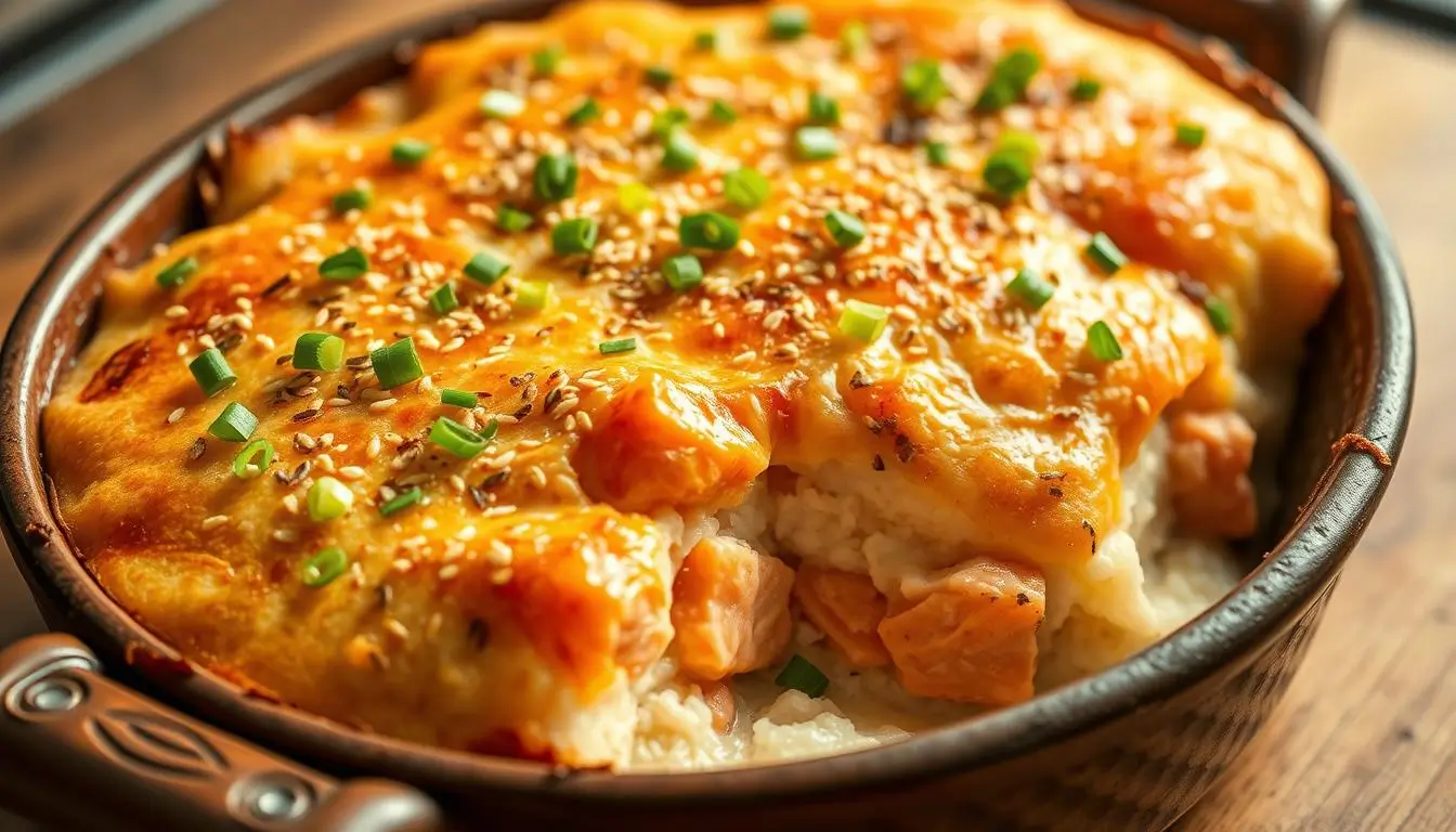 salmon sushi bake recipe